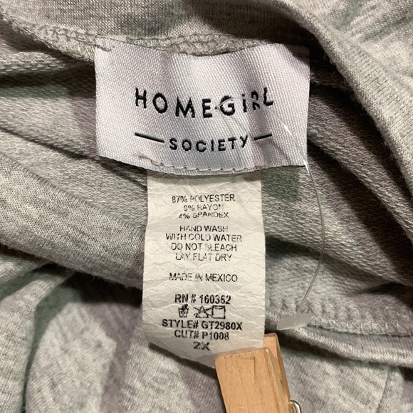 Homegirl society como la flor con mucho amor rose sweater top  2xl - Picture 7 of 8